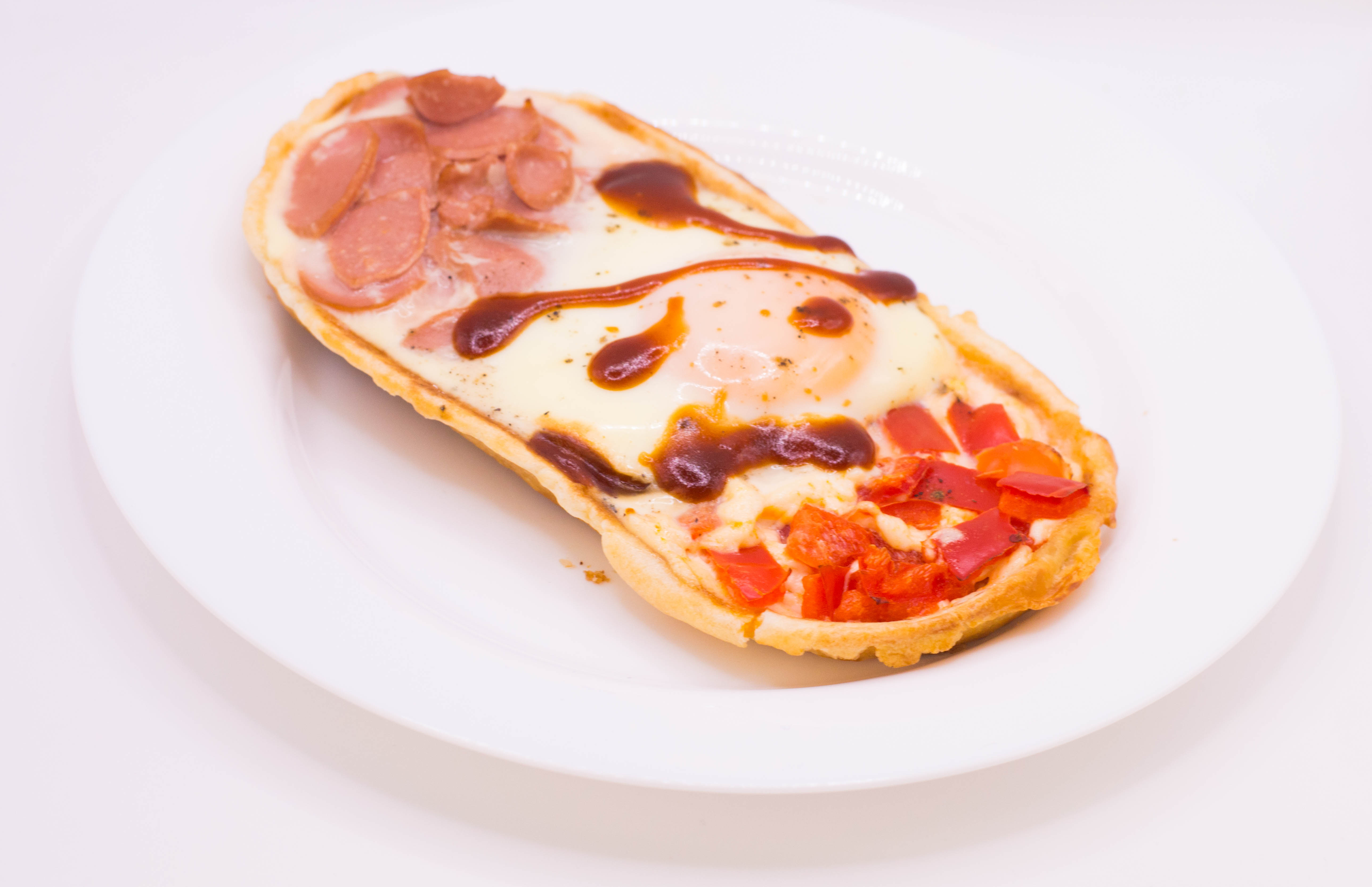 Позиции сервиса пицца с яйцом и сосисками от dobraya.su